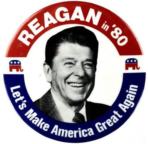 Slogan-Reagan-MakeAmericaGreatAgain - Presidential History